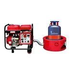 HPM 10 KVA Portable Petrol and LPG Run Generator with Recoil and Self Start (GE-9000RS-LPG)