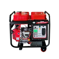 HPM 10 KVA Portable Petrol Generator with Recoil and Self Start (HP-13000E)