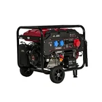 Premium Quality 10 KVA Single & Three Phase Recoil + Electric Start Portable Petrol Generator with 25 L Tank Capacity