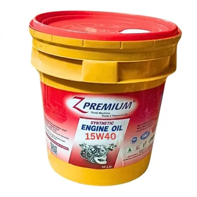 ZPremium 10 Liter 15W40 Synthetic Blend Magnetic Diesel Engine Oil for Cars Trucks & Commercial Vehicles