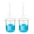 Bello Measuring Cylinders 2pcs x 10ml & Beakers  2pcs x 250ml with Blue Printed Graduation Marks, Polypropylene Material