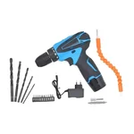  Premium Quality 10mm 12V Cordless Drill Machine with Bit and Screw Drivers Set
