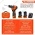 KP Tech 10 mm 16.8V Cordless Drill With Battery, Charger & Accessories, 1500 RPM