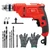 HPD Shakti 10mm 500 Watt Variable Speed & F/R Function Electric Drill Machine With Drill Bits & Accessories