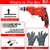 HPD Shakti 10mm 500 Watt Variable Speed & F/R Function Electric Drill Machine With Drill Bits & Accessories