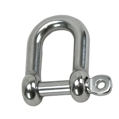 TUFLIFT 10 mm Commercial Screw Pin Type Stainless Steel D Shackle(Pack-1 pc)