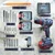 Premium Quality 10mm 21V Brushless Cordless Metal Chuck Drill Machine With 25 Pcs Accessories Kit