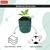 Pack of 10 Pcs of Wet Free Grow Bags, HDPE Fabric Material and UV Protected(Size-5 L (6 inch X 12 inch))