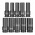 INGCO 10pcs 1/2" Deep Impact Socket Set, Cr-Mo Material (HKISSD12102L)