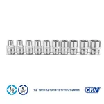 Wadfow 10 Pcs 1/2" Socket Set (WST2410)