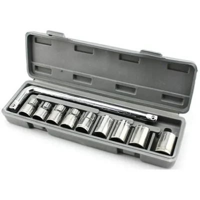 Premium Quality 10-Piece Stainless Steel L-Type Handle Hex Socket Wrench Goti Spanner Tool Set 10-24mm