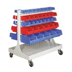Suwas Trolley 8-10 Kg/Shelf Load Capacity 10 Shelves Bin Handling Trolley Without Bin (SU-BST-002)