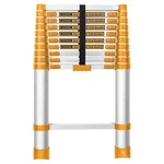INGCO 10 Step (10 Feet/3 Meter) Aluminium Telescopic Ladder,150 kg Load Capacity For Multipurpose Use (HLAD08101)