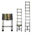 Bigapple 10-Step 150 Kg Load Capacity 2.9 Meter (10Ft) Foldable Telescopic Ladder For Multipurpose Uses