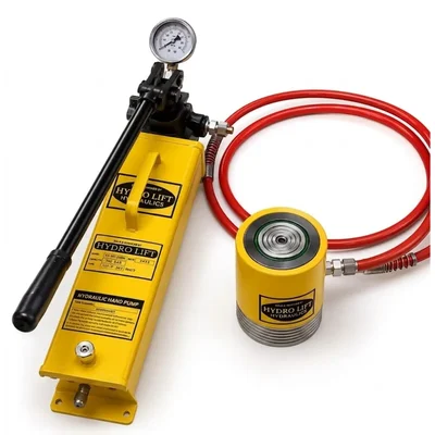HYDROLIFT 10 Ton 50mm Stroke Hydraulic RC Jack Plain Ram Spring Return Cylinder Jack Set HL-RC-10/50