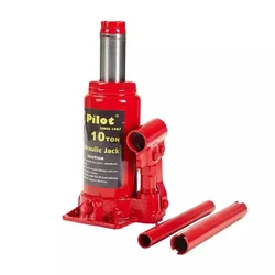 Pilot 10 Ton Capacity Hydraulic Bottle Jack, 385 mm Maximum lifting Height (PL-BJ10)