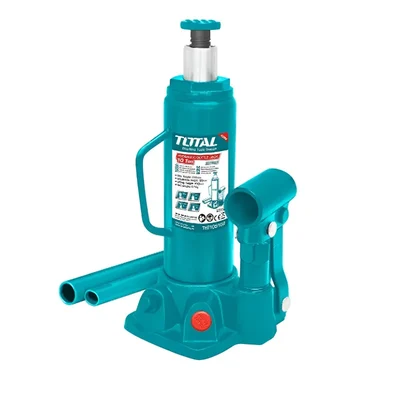 Total 10 Ton Hydraulic Bottle Jack, 460 mm Maximum Lifting Height For Hatchback Cars, Compact SUVs,  Passenger Cars (THT109102)