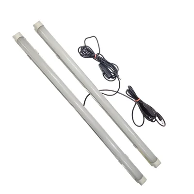 Solar Universe India 10 W DC 12V LED Tube (2 Feet) with Wire & Switch (Pack of 2)