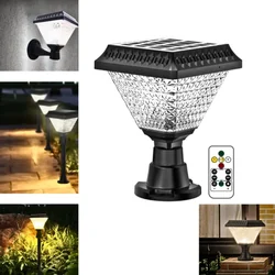 33 LED 10 W Square Solar RGB Light, Waterproof with Remote Outdoor Lighting Solution For Enhance Garden or Pathway