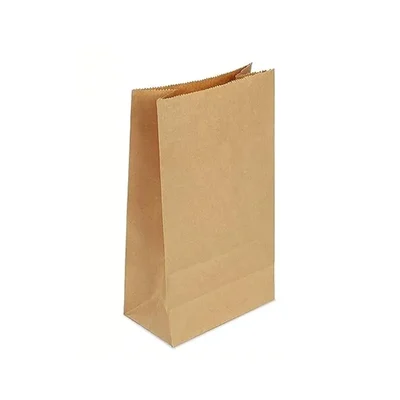 Horeca 10x5x14 Inch 2kg Capacity Pack of 100 Pcs Food Grade Square Bottom Paper Bags Eco-Friendly