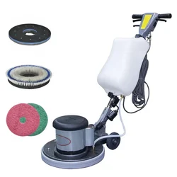 Heavy Duty 17 inch, 1100 W Single Disc Floor Scrubber & Polisher Machine with 1.5 HP Motor, 154 RPM Brush Speed