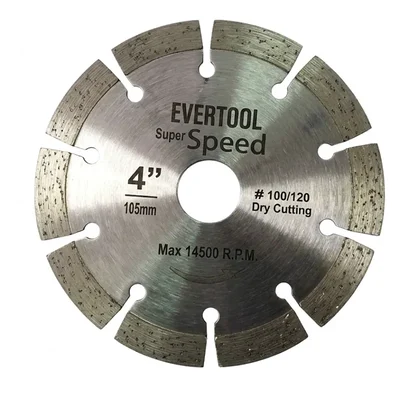 EVERTOOL 110mm 4" Gold Series Marble Cutting Blade Pack of 10