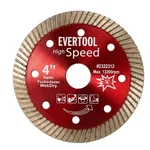 EVERTOOL 110mm 4" Turbo Diamond Series Marble Cutting Blade Pack of 10 Pcs