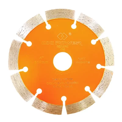 OXI POWER 110mm (4") Segmented Cutting Blade Suitable For Marble, Concrete, Granite & Masonry Cutting (Pack Of 10)