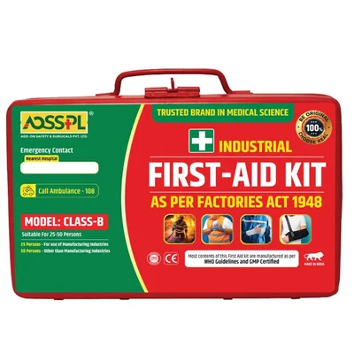 Premium Quality 110 pcs Industrial First Aid Kit Class-B with Metal Box