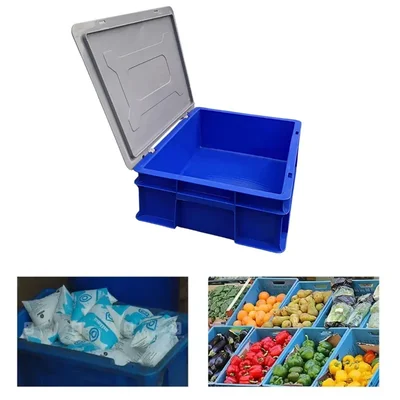 SINGHAL 11.5 Litres Plastic Crate with Lid, 400x300x110 mm