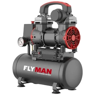 Flyman 10 Litres 1.1HP 8Bar 1100W Oil-Free Air Compressor F-1100BF10L