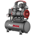 Flyman 10 Litres 1.1HP 8Bar 1100W Oil-Free Air Compressor F-1100BF10L