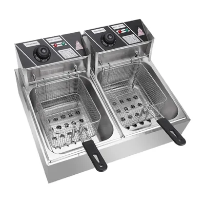  Commercial 5.5 Litre Double Electric Deep Fryer, 5 KW