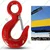 Heavy Duty 11 Ton Capacity Eye Hook with Latch - Pack of 5