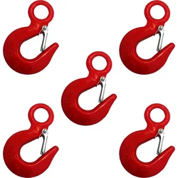 Heavy Duty 11 Ton Capacity Eye Hook with Latch - Pack of 5