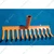 Heavy Duty 12 Teeth Hand Cultivator Garden Rake without Handle Pack of 2 Pieces