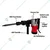 Professional 5 kg Demolition Hammer 1200 W High Power Concrete Breaker with Copper Winding Armature 2900 BPM 