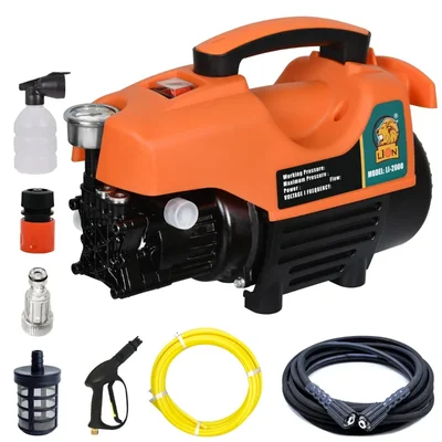 Lion 120 Bar 1500W High Pressure Washer For Car, Bike & Home Cleaning, 10 LPM Flow, With Accessories (LI-2000)