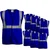 Gravitech 100 Pcs 120 GSM Blue Colour Safety Jacket With 2" High Grade Reflective Fabric Tape (GI-RJ-02)