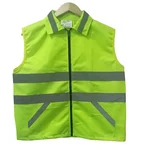Warnmat 120 GSM High Visibility Reflective Safety Jacket with Black CFC Zipper and Collar
