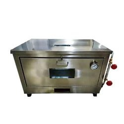 Commercial 12x16 Inches Gas Pizza Oven Single Deck With Stone Base, 4 Pizza