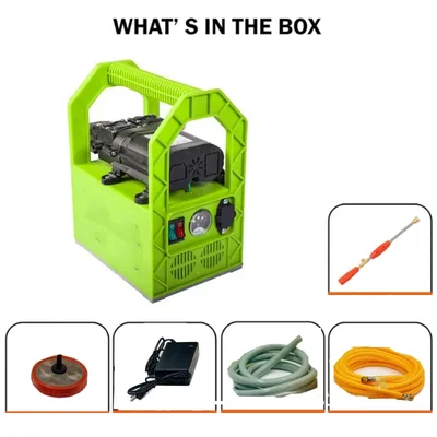 GROWELL 12V/ 16 Ah, 250 PSI  Double Motor Portable Battery Sprayer With 10 Meter Delivery Pipe