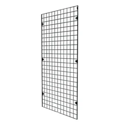 Premium Quality 12 x 48 inch Grid Wall Mesh With 10 Pieces Hook For Multipurpose Use(Size-4 inch Hook)