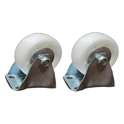 Suwas Trolley 4 x 2 Inch Pack Of 2 PP Caster Wheel With 125 Kg Load Capacity (Fixed Type) | 6 Months Warranty