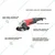 Forte 125 mm (5 Inch) Waterproof Angle Grinder With Accessories, 1400 W & 9300 RPM (FAG 125-14) (6 Month Warranty)
