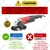 Forte 125 mm (5 Inch) Waterproof Angle Grinder With Accessories, 1400 W & 9300 RPM (FAG 125-14) (6 Month Warranty)