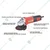 Forte 125 mm (5 Inch) Waterproof Angle Grinder With Accessories, 860 W & 11000 RPM (FAG 125-8) (6 Month Warranty)