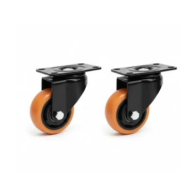Heavy Duty 5 inch / 125 mm Pack Of 2 Swivel Type Double Ball Bearing PP Caster Wheel