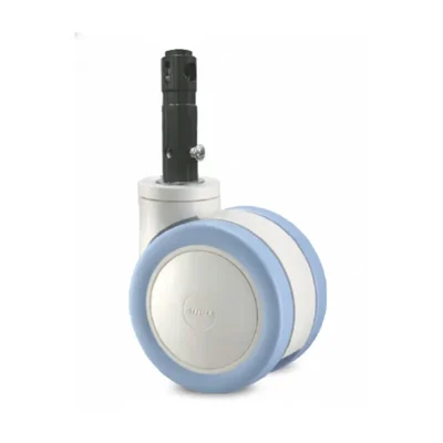 Heavy Duty 150 kg Load Capacity 5 inch (125 mm) Medical Bed PU Caster Wheel with Double Ball Bearing