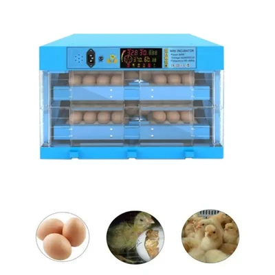 128 Eggs Rolling Type Automatic 80W Egg Incubator With Plastic Body